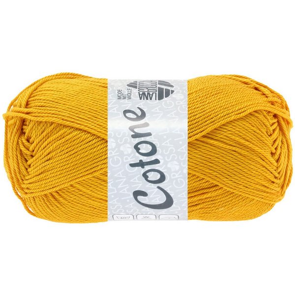 LANA GROSSA COTONE Häkelwolle, 125 m (vielseitiges Baumwoll-Basicgarn), 50 g
