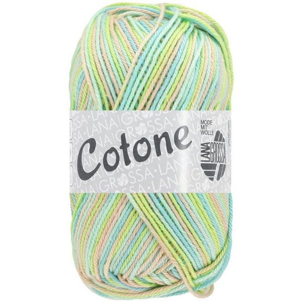 LANA GROSSA Cotone Print Häkelwolle, 125 m
