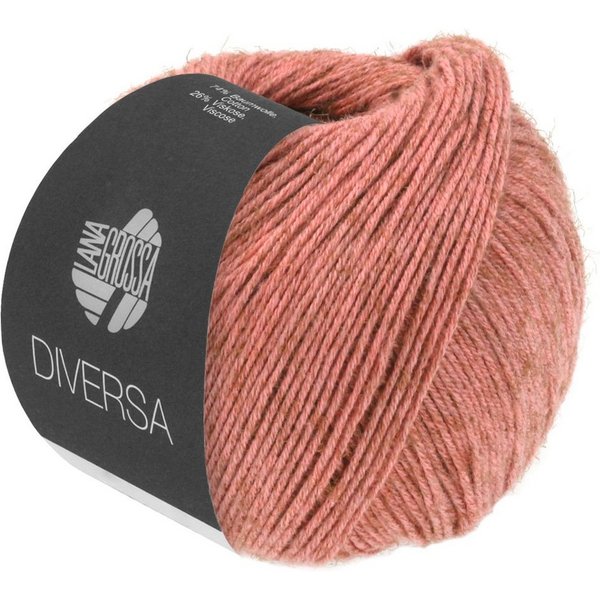 LANA GROSSA DIVERSA Häkelwolle, 210 m (leichtes Baumwoll-Mischgarn mit zartem Mélange-Effekt), 50 g