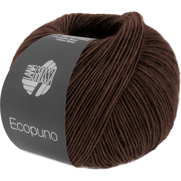 LANA GROSSA ECOPUNO Superweiches Netzgarn aus Baumwolle Häkelwolle, 215 m (72 % Baumwolle kombiniert mit Merino und feinem Alpaka, Superweiches Netzgarn aus Bau