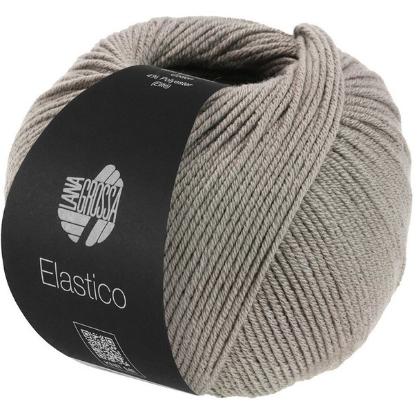 LANA GROSSA ELASTICO Häkelwolle, 160 m (extraweiches Baumwollgarn mit leichtem Stretch-Anteil), 50 g