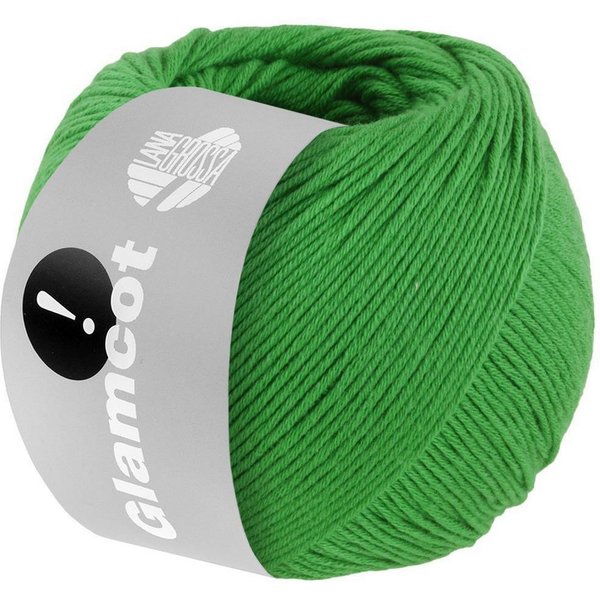 LANA GROSSA Glamcot 0017 grün Häkelwolle, 155 m