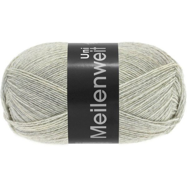 LANA GROSSA MEILENWEIT 100 g UNI 4-fach Sockenwolle Häkelwolle, 420 m (Waschmaschinenfest, filzfrei und extra strapazierfähig, 4-fach Sockengarn aus 80 % Schurw
