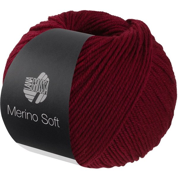 LANA GROSSA MERINO SOFT Wolle Häkelwolle, 125 m (Weiches Mischgarn aus Merinowolle und Mikrofaser), 50 g