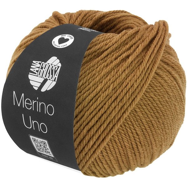 LANA GROSSA MERINO UNO Häkelwolle, 125 m (Extrafeine Merinowolle mit Superwash-Ausrüstung), 50 g