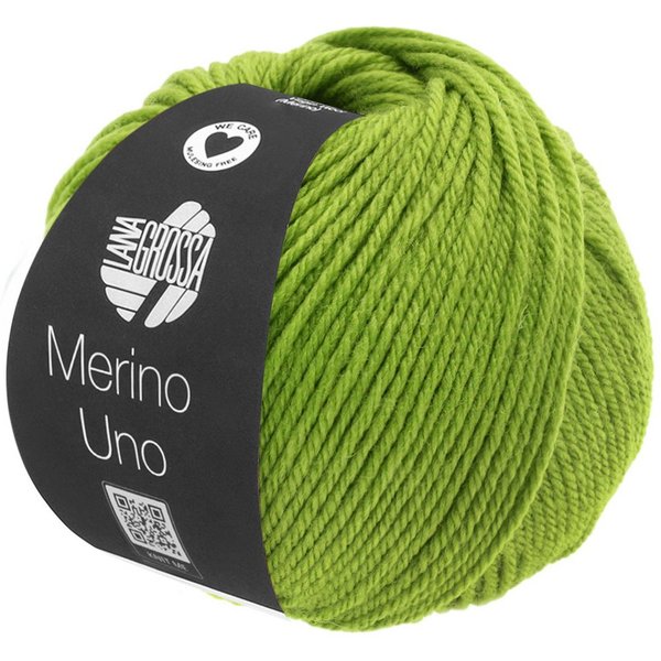 LANA GROSSA MERINO UNO Häkelwolle, 125 m (Extrafeine Merinowolle mit Superwash-Ausrüstung), 50 g
