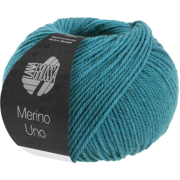 LANA GROSSA MERINO UNO Häkelwolle, 125 m (Extrafeine Merinowolle mit Superwash-Ausrüstung), 50 g