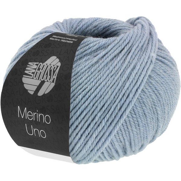 LANA GROSSA MERINO UNO Häkelwolle, 125 m (Extrafeine Merinowolle mit Superwash-Ausrüstung), 50 g