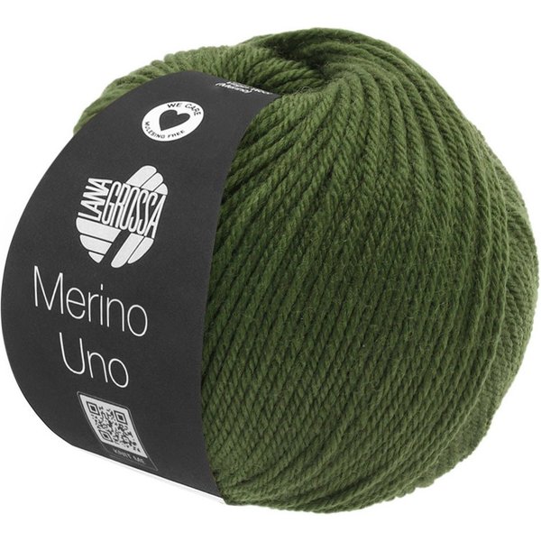 LANA GROSSA MERINO UNO Häkelwolle, 125 m (Extrafeine Merinowolle mit Superwash-Ausrüstung), 50 g