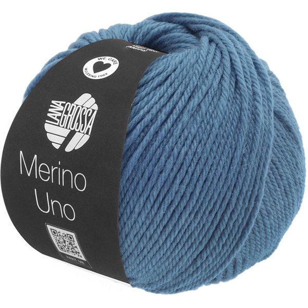 LANA GROSSA MERINO UNO Häkelwolle, 125 m (Extrafeine Merinowolle mit Superwash-Ausrüstung), 50 g