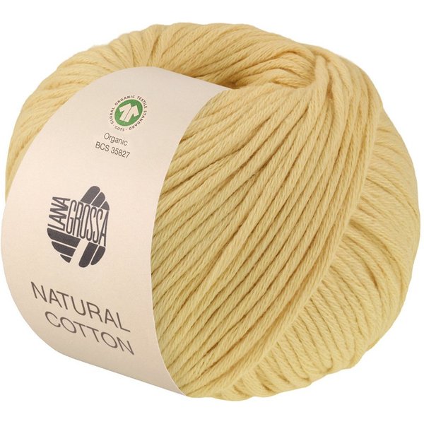 LANA GROSSA Natural Cotton GOTS Häkelwolle, 80 m