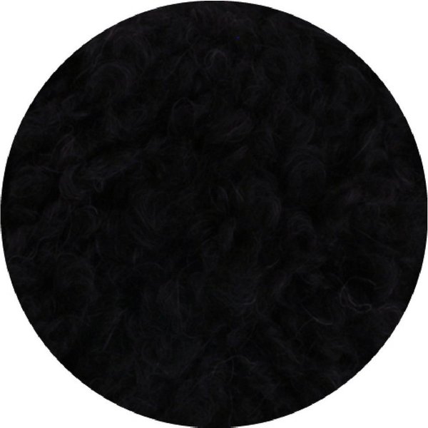 LANA GROSSA ORSETTO (NERA) Häkelwolle, 75 m (50 Gramm), leichtes, weiches Bouclegarn