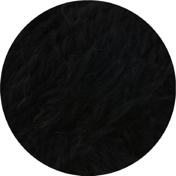 LANA GROSSA PELLICCIA (NERA) Häkelwolle, 90 m (50 Gramm), Flauschige Wolle mit Teddy- und Felleffekt