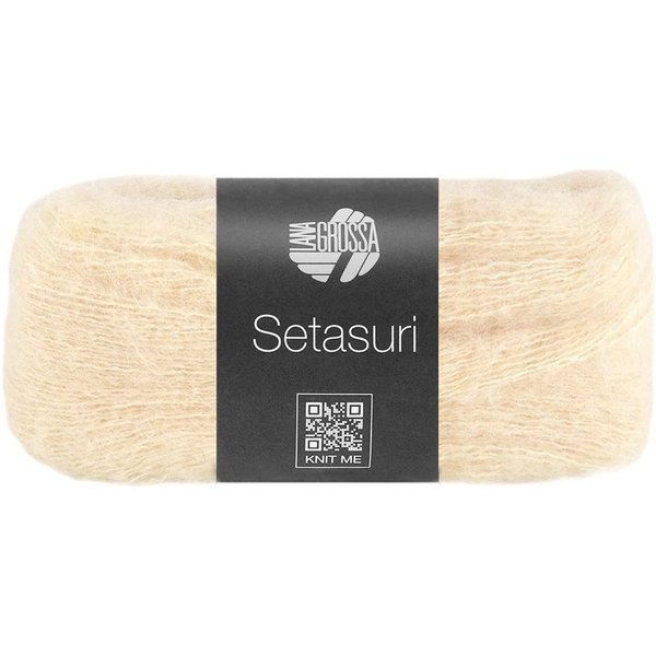 LANA GROSSA SETASURI Häkelwolle, 212 m (Feines Lace-Garn aus Alpaka (Suri) und Seide), 25 g