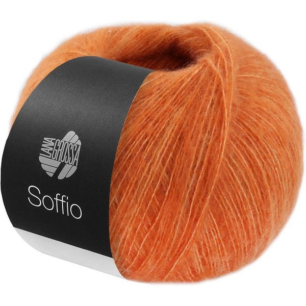 LANA GROSSA Soffio 0006 orange Häkelwolle, 215 m