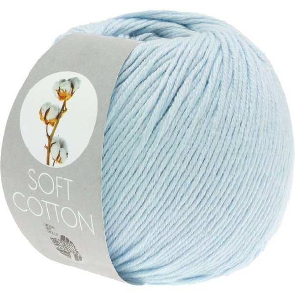 LANA GROSSA SOFT COTTON Häkelwolle, 140 m (weiches, vielseitiges Garn für höchsten Tragekomfort), 50 g