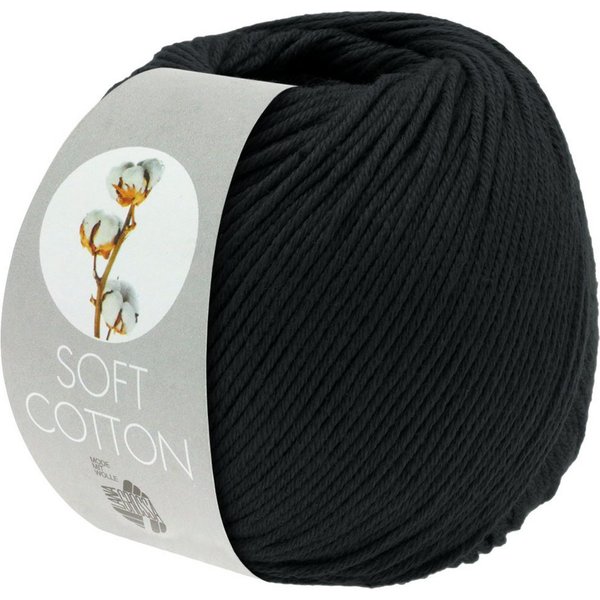 LANA GROSSA Soft Cotton Häkelwolle, 140 m