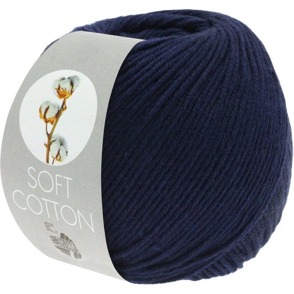 LANA GROSSA SOFT COTTON Häkelwolle, 140 m (weiches, vielseitiges Garn für höchsten Tragekomfort), 50 g