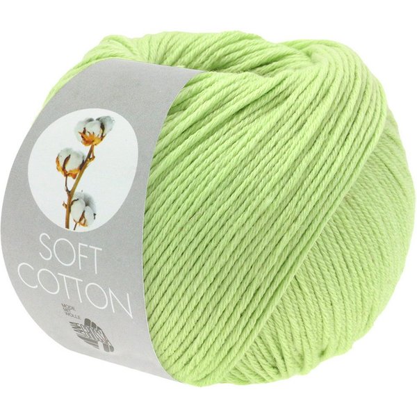 LANA GROSSA SOFT COTTON Häkelwolle, 140 m (weiches, vielseitiges Garn für höchsten Tragekomfort), 50 g