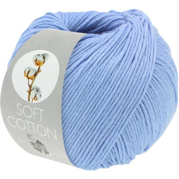 LANA GROSSA Soft Cotton Häkelwolle, 140 m