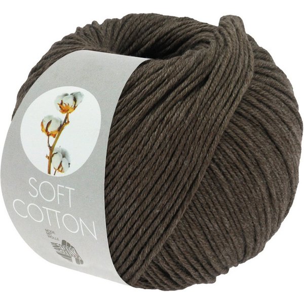 LANA GROSSA SOFT COTTON Häkelwolle, 140 m (weiches, vielseitiges Garn für höchsten Tragekomfort), 50 g