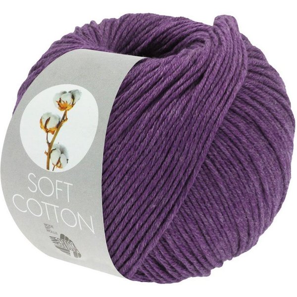 LANA GROSSA Soft Cotton Häkelwolle, 140 m