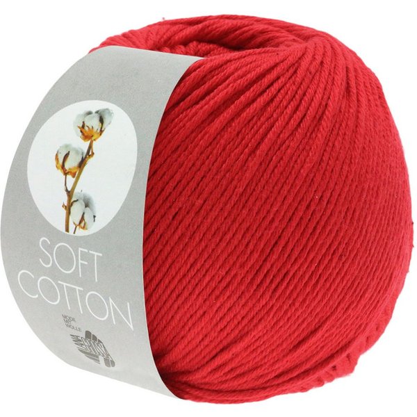LANA GROSSA SOFT COTTON Häkelwolle, 140 m (weiches, vielseitiges Garn für höchsten Tragekomfort), 50 g