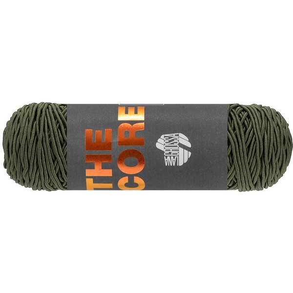 LANA GROSSA THE CORE Häkelwolle, 85 m (stabiles, umwickeltes Baumwollgarn - ideal für Deko-Artikel und Taschen), 100 g