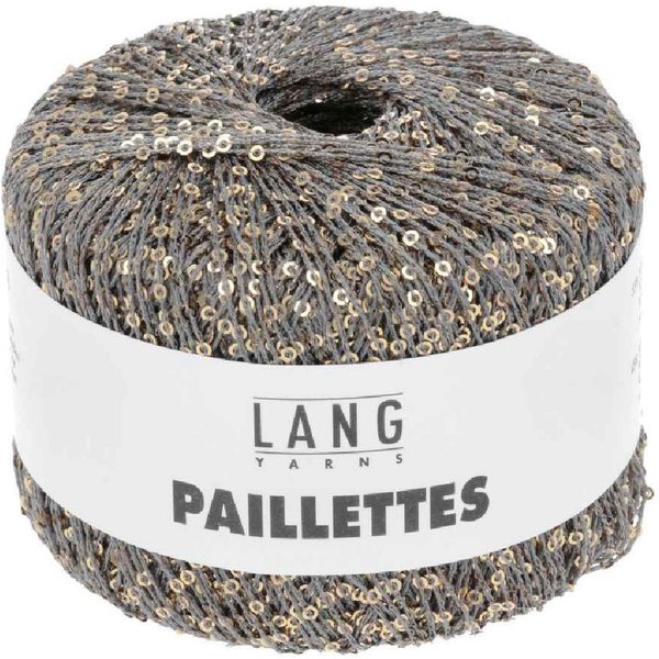 LANG YARNS PAILLETTES Häkelwolle, 112 m (25 Gramm), glänzendes Effektgarn mit Pailletten von Lang Yarns