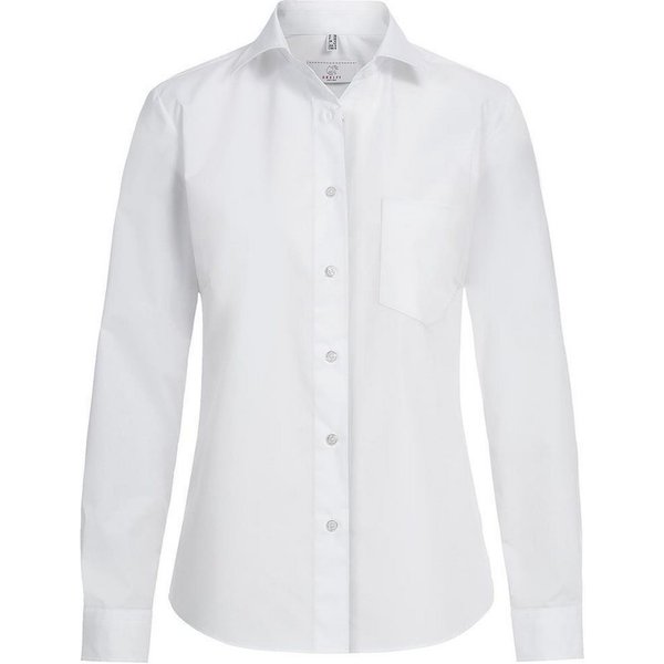 GREIFF Langarmbluse Greiff Corporate Bluse BASIC Damen Comfort Fit OEKO TEX® Weiß