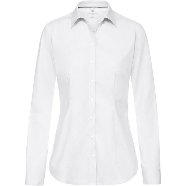 GREIFF Langarmbluse Greiff Corporate Bluse PREMIUM Damen OEKO TEX® Pflegeleicht Weiß