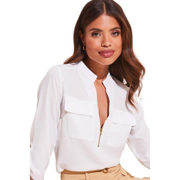 LIPSY Langarmbluse Lipsy Bluse mit Utility-Tasche, Regular (1-tlg)