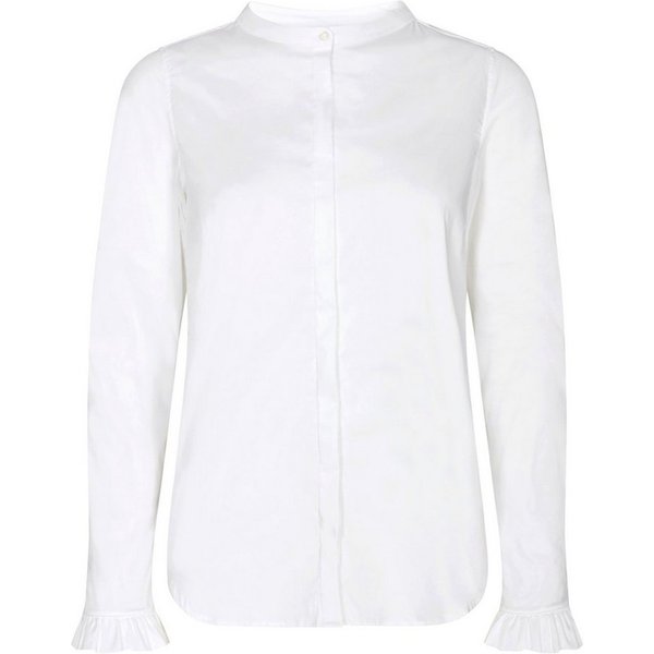 Mos Mosh Langarmbluse MOS MOSH Bluse MATTIE mit Baumwolle - White