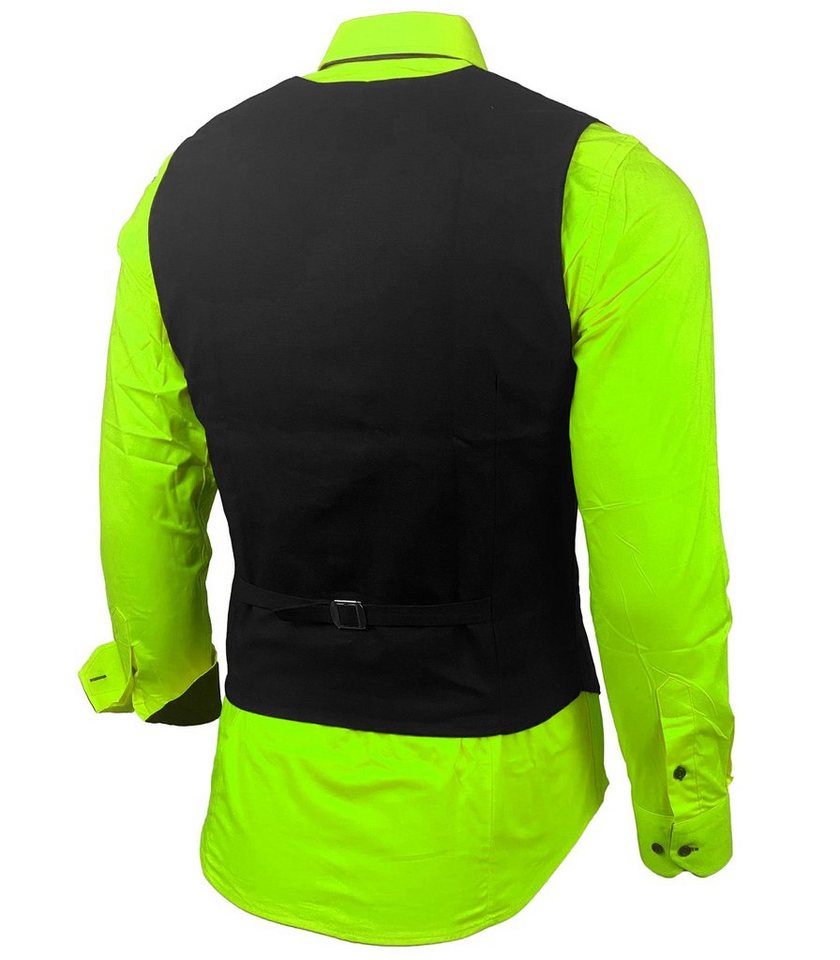 Baxboy Langarmhemd Baxboy Hemd/Weste/Krawatte Set Business Herrenanzug-Set HWKR B-101 – Bild 3 von 4