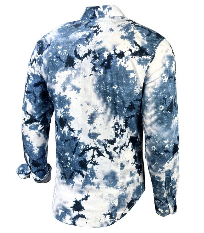Baxboy Langarmhemd Baxboy Herren Batik Hemd Freizeitshemd Langarm Casual Shirt B-446 – Bild 4 von 5