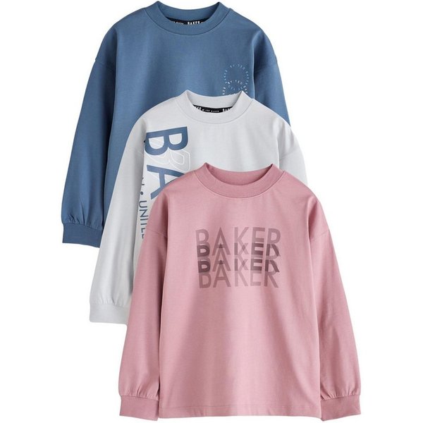 Baker by Ted Baker Langarmshirt Baker by Ted Baker Langarmshirts, 3er-Pack (3-tlg)