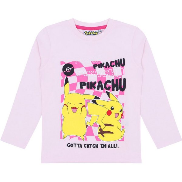 POKÉMON Langarmshirt Pokemon Langarmshirt Pullover Mädchen Pikachu Pummeluff