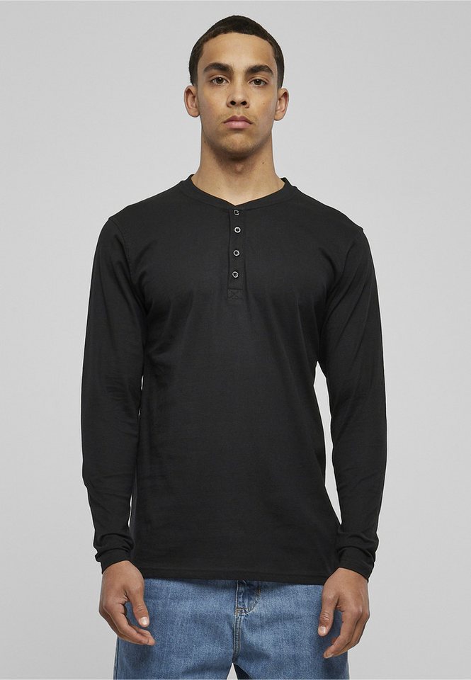 URBAN CLASSICS Langarmshirt Urban Classics Herren Basic Henley L/S Tee (1-tlg) – Bild 3 von 5