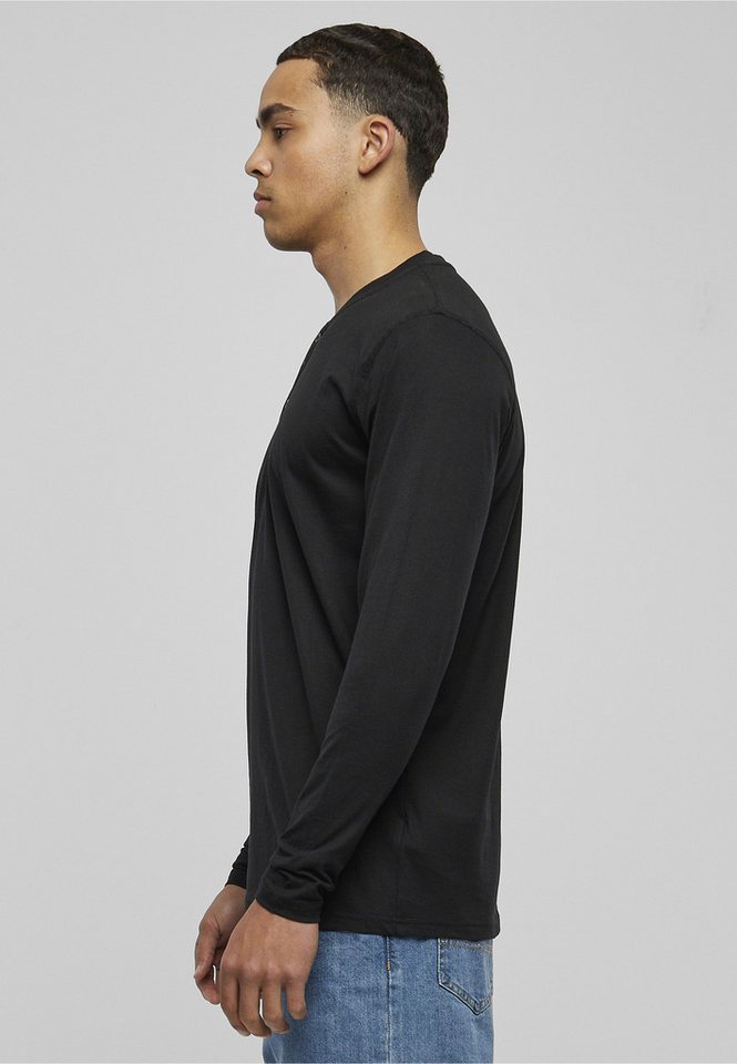 URBAN CLASSICS Langarmshirt Urban Classics Herren Basic Henley L/S Tee (1-tlg) – Bild 4 von 5