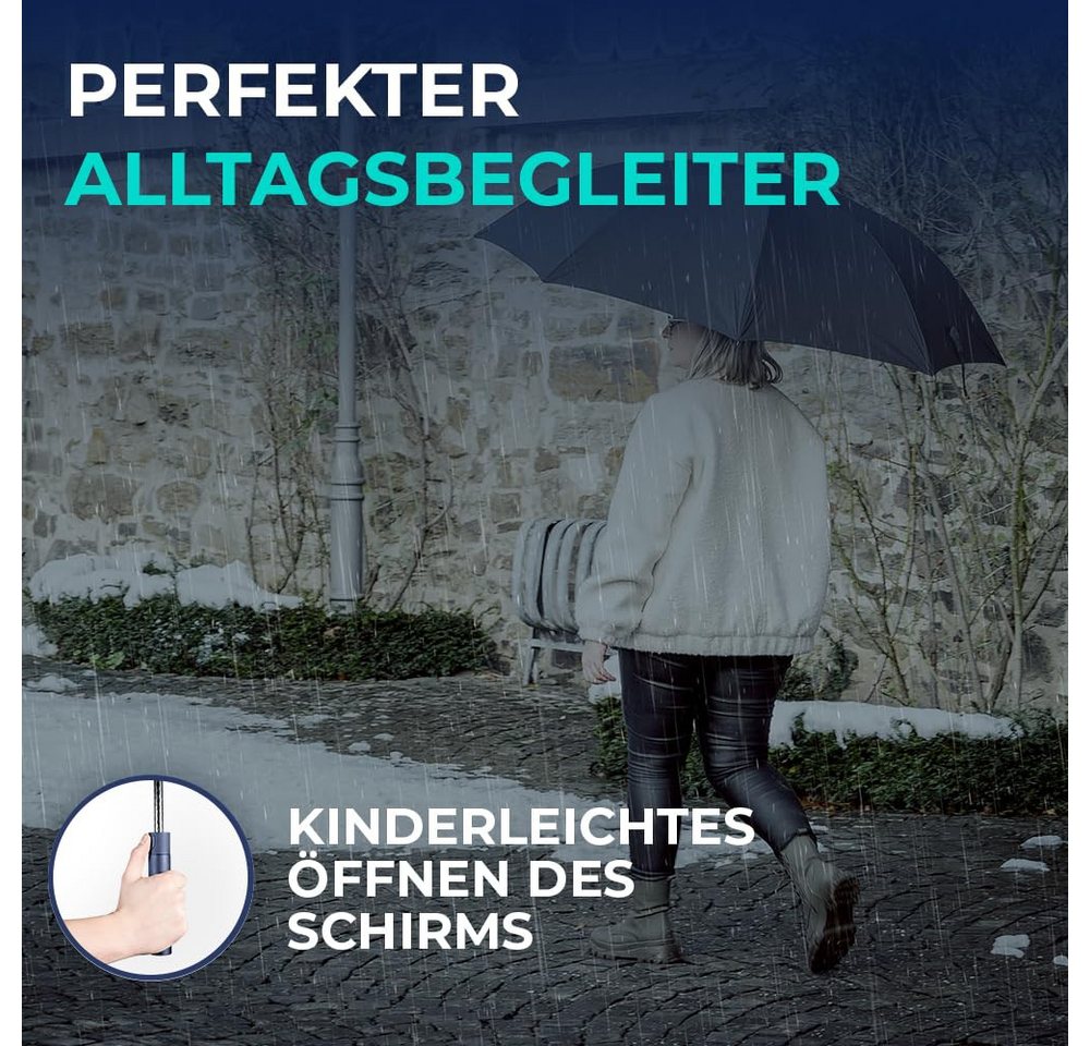 Langenberg Stockregenschirm XXL [Ø138 cm Spannweite] Windproof, Gastschirm PLAINE - LANGENBERG, ☑ Windproof-Funktion – Bild 5 von 5