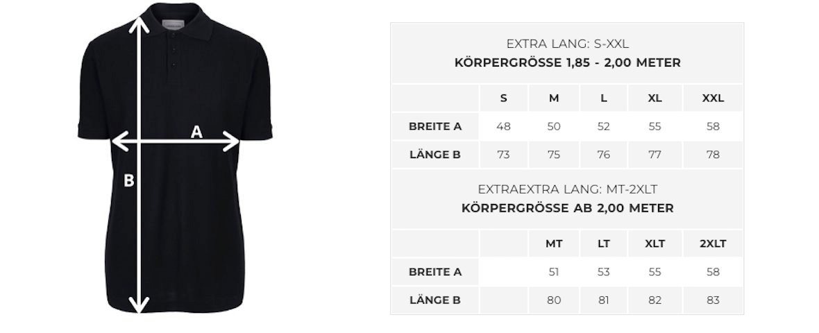 LANGER JUNG Poloshirt Extra Lang – Bild 3 von 3