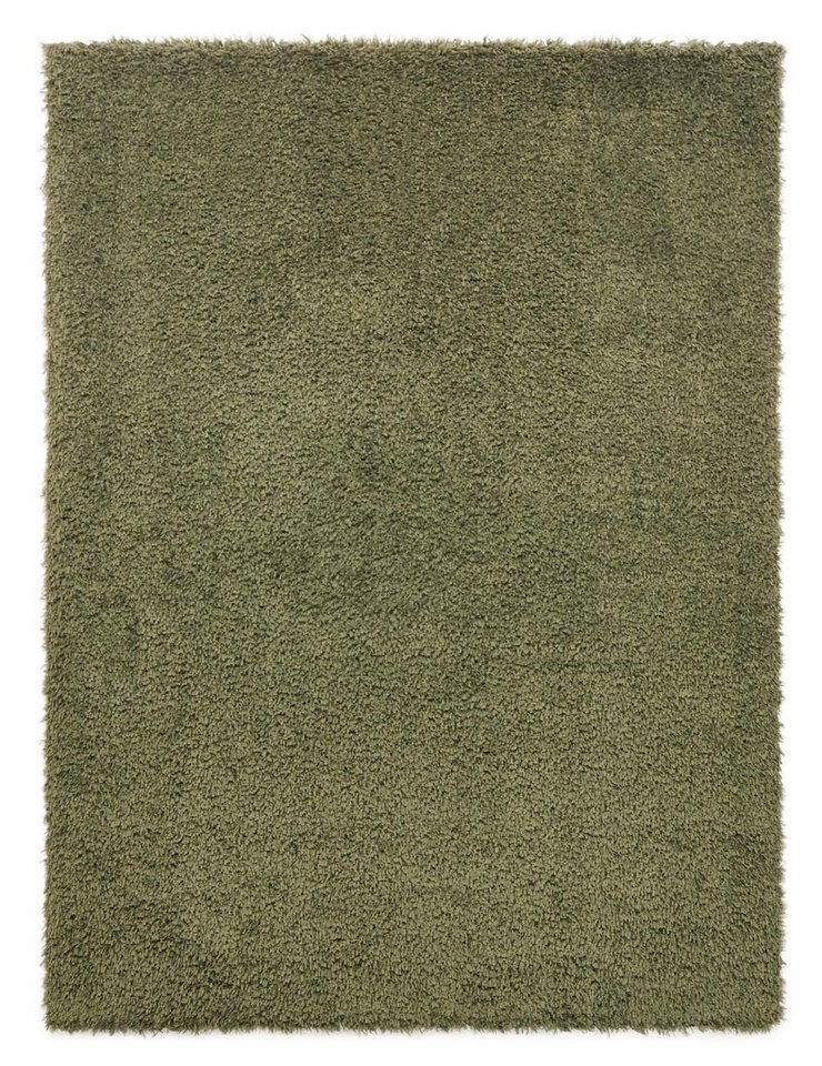 TaraCarpet Langflor-Teppich TaraCarpet Flokati Premium Langflorteppich Shaggy, rechteckig, Höhe: 52 mm, Flokati Hochflor Langflor weich grün Wohnzimmer Schlafzi – Bild 3 von 5