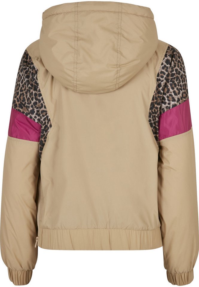 URBAN CLASSICS Langmantel Urban Classics Damen Ladies AOP Mixed Pull Over Jacket – Bild 2 von 5