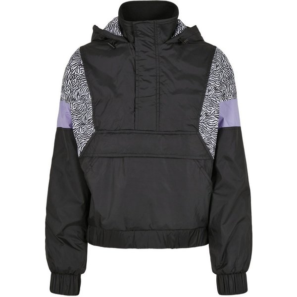 URBAN CLASSICS Langmantel Urban Classics Damen Ladies AOP Mixed Pull Over Jacket