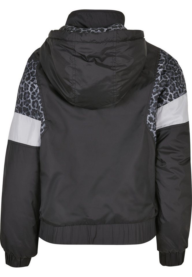 URBAN CLASSICS Langmantel Urban Classics Damen Ladies AOP Mixed Pull Over Jacket – Bild 2 von 5