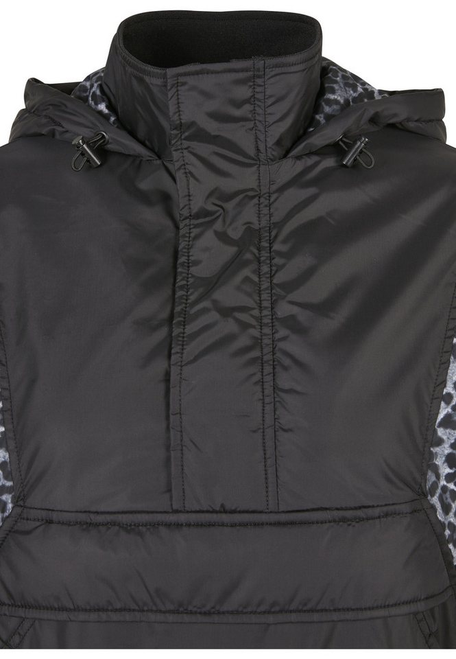 URBAN CLASSICS Langmantel Urban Classics Damen Ladies AOP Mixed Pull Over Jacket – Bild 3 von 5