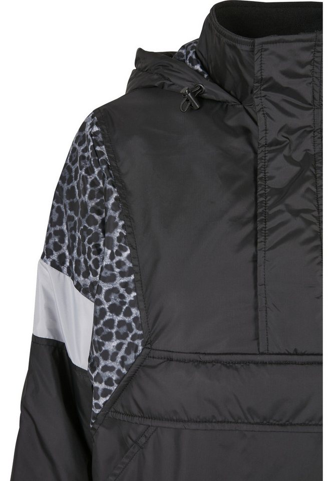 URBAN CLASSICS Langmantel Urban Classics Damen Ladies AOP Mixed Pull Over Jacket – Bild 4 von 5