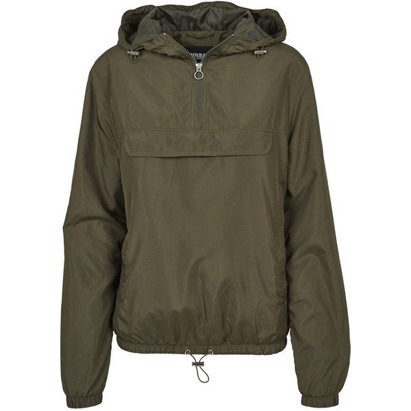 URBAN CLASSICS Langmantel Urban Classics Damen Ladies Basic Pull Over Jacket