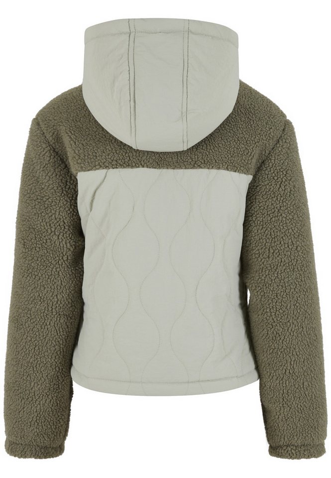 URBAN CLASSICS Langmantel Urban Classics Ladies Sherpa Crinkle Nylon Mix Jacket – Bild 2 von 5