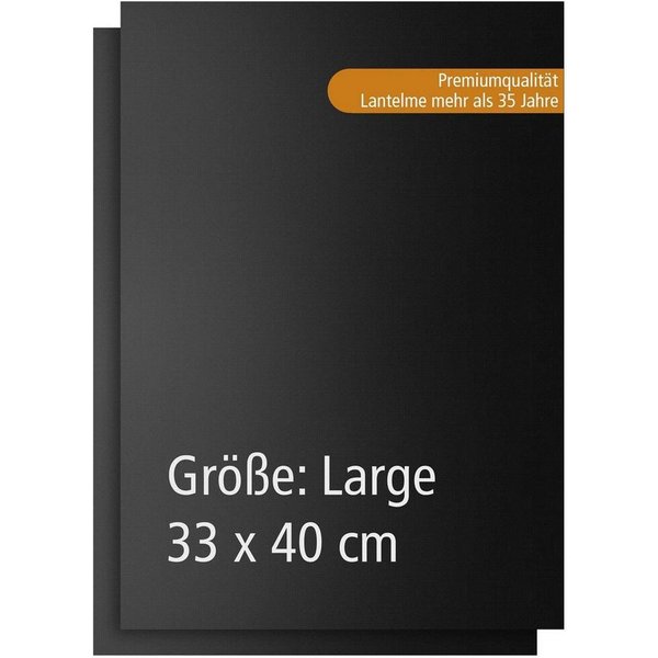 Lantelme Backmatte 2 Stück Wiederverwendbar Backblechmatte auch als Grillmatte, Kohlefaserstoff (Spar-Set, 2-tlg., 2er Pack, Für Grillrost und Backblech im Back